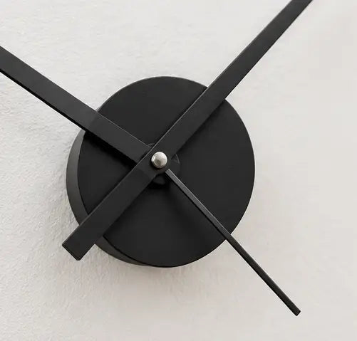 Unique 3D DIY Acrylic Wall Clock – Black Decorative Clock for Living Room