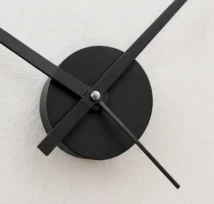 Unique 3D DIY Acrylic Wall Clock – Black Decorative Clock for Living Room